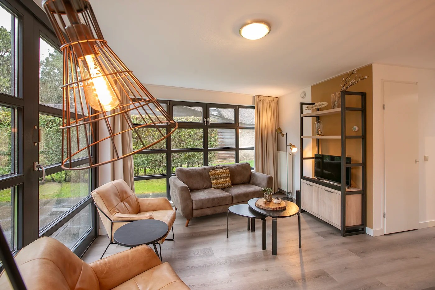 Villapparte-Dormio Resorts-Buitenhuis 4-Knus vakantiehuis voor 4 personen-Park Scorleduyn-Schoorl-Noord-Holland-sfeervolle zithoek