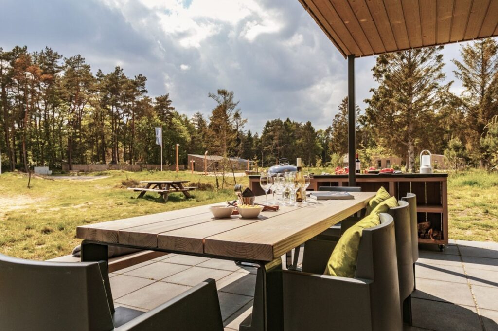 Villapparte-Dutchen-Villa Zeegser Duinen-Zeegser Duinen 47XL Hottub en Sunshower-luxe villa met hottub voor 8 personen-Drenthe-overdekt terras