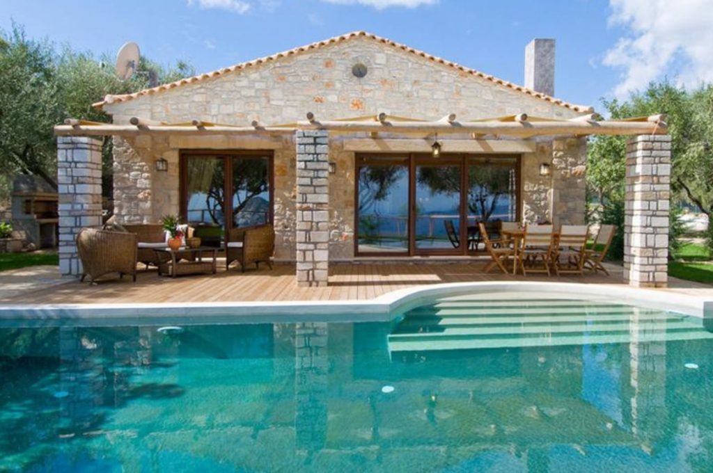 Villapparte Eliza was here Kymaros Villas luxe villas voor 2 8 personen Zakynthos Griekenland loungeset aan het zwembad