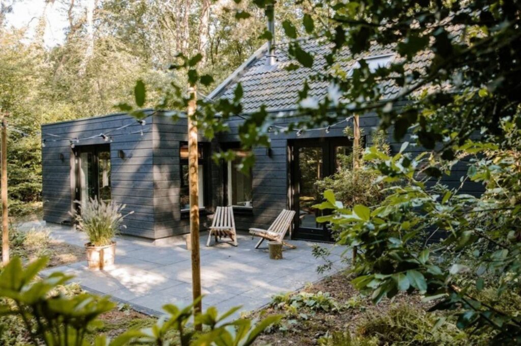 Villapparte-Natuurhuisje 54933 nieuw-Natuurhuisje Appelscha-luxe vakantiehuis voor 8 personen-Nationaal park Drents-Friese Wold-Friesland-beschut terras