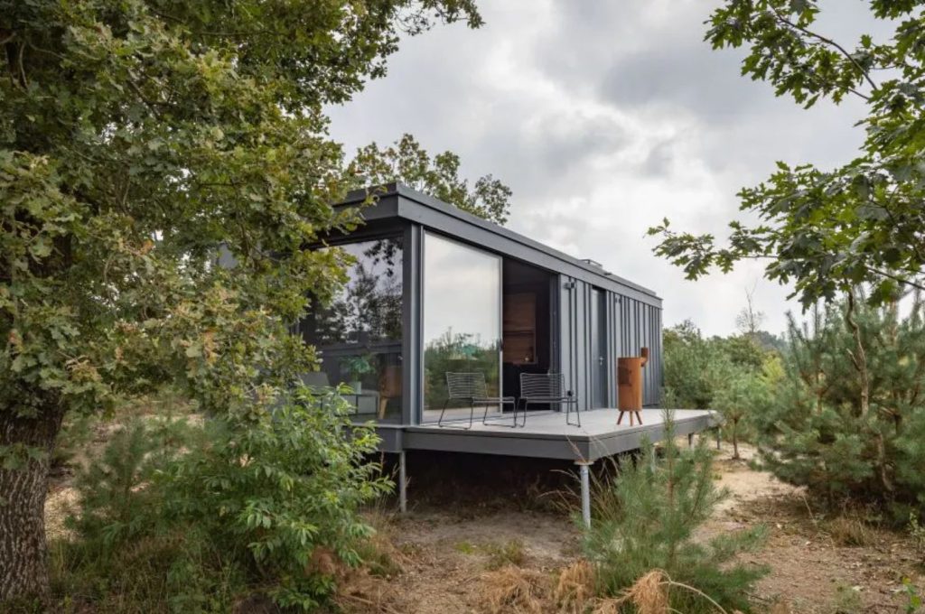 Roompot Lodge Outdoor Suite 2 luxe tiny house voor 2 personen airconditioning Hoenderloo Gelderland