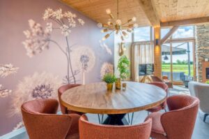Texel Villapark Buytenplaats Natuurhuisje 58563 luxe vakantiehuizen voor 6 personen met hottub Texel sfeervolle eethoek