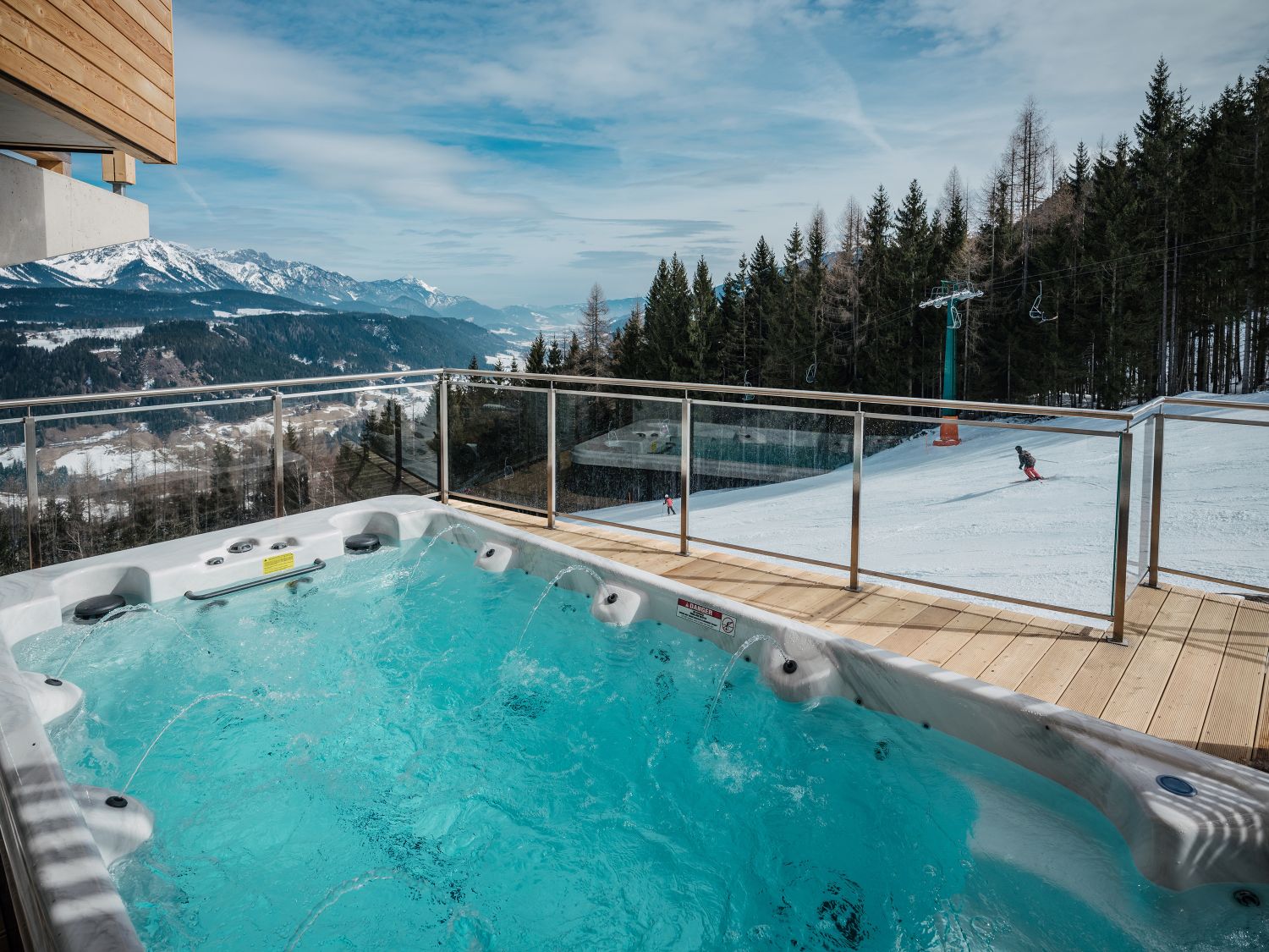 Villapparte-Alps-Resorts-Alpenchalets Reiteralm-luxe chalets van 6 tot 10 personen-Privé spa-Stiermarken-Oostenrijk-whirlpool