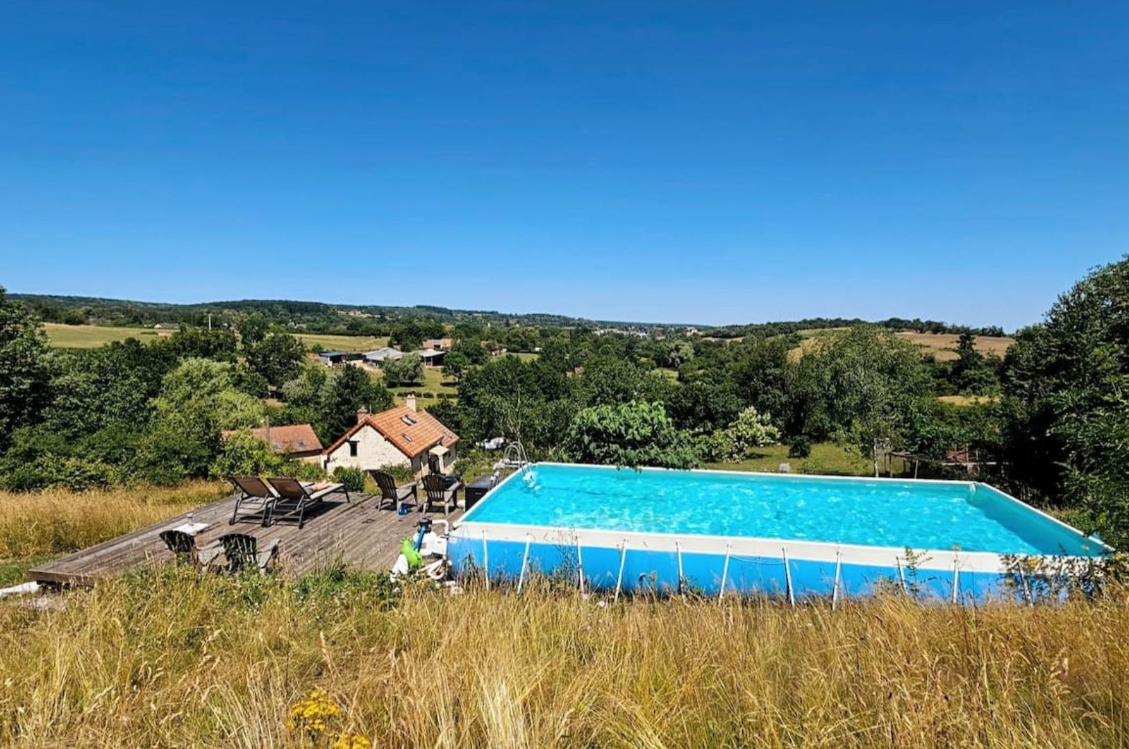 Villapparte-Natuurhuisje Saint-Saulge-Natuurhuisje 80837-sfeervol vakantiehuis voor 2 personen-met zwembad-Bourgogne-Franche-Comté-Frankrijk-zwembad
