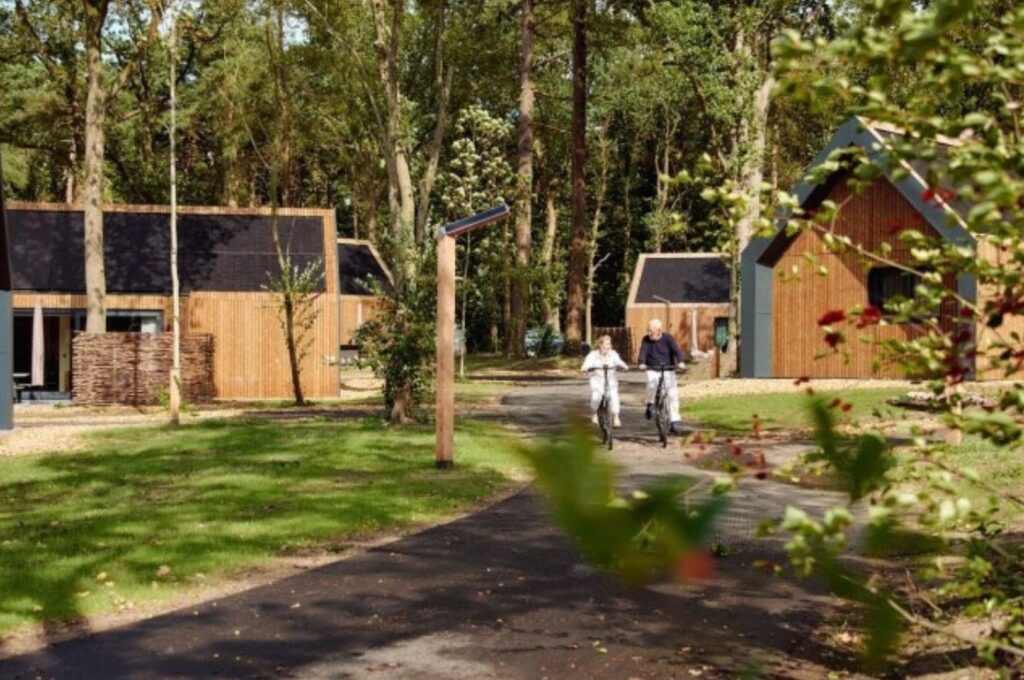 Unbrick One-vakantiehuis op Resort Roodewoud in de Drentse bossen bij Rolde