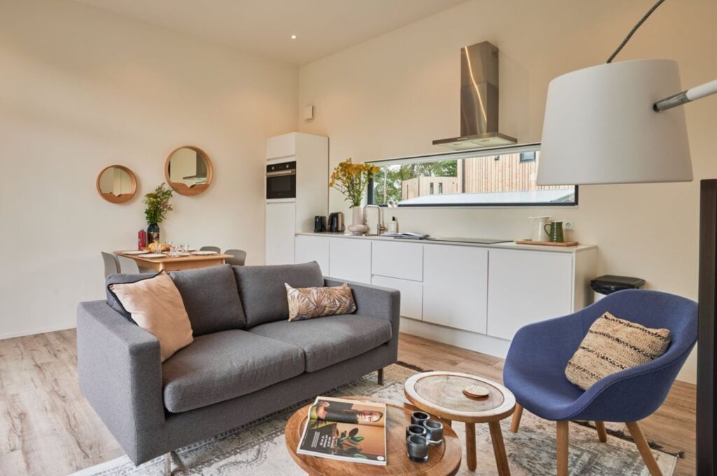 Villapparte-Dutchen-Villa Zeegser Duinen 31 Sauna & Sunshower-Zeegser Duinen-Luxe vakantiehuis voor 4 personen-Drenthe-Knusse woonruimte