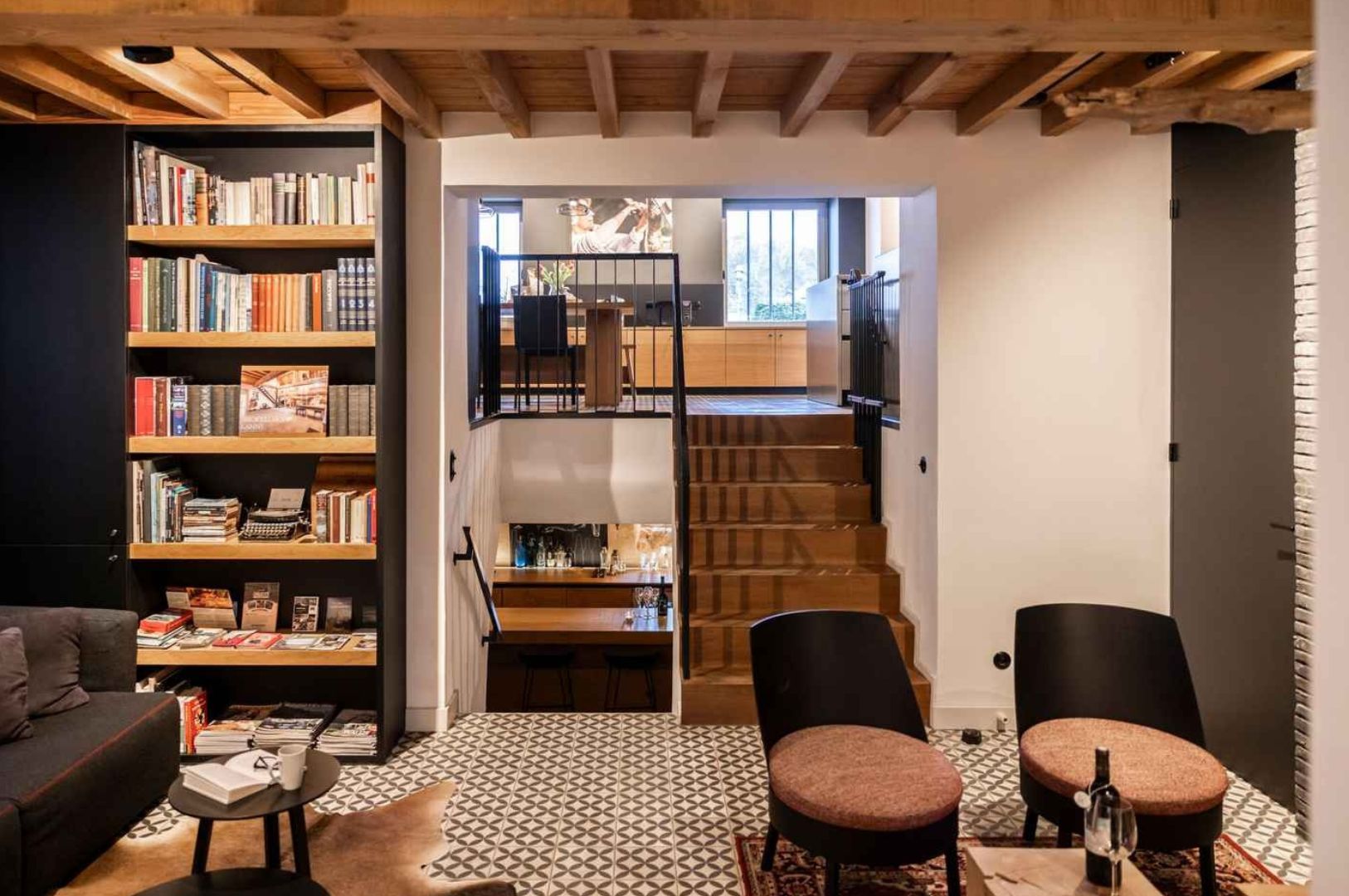 Villapparte-Beaujean Vacances-luxe vakantiehuis voor 8 personen-Belgisch Limburg-Kanne-België-authentiek zitje