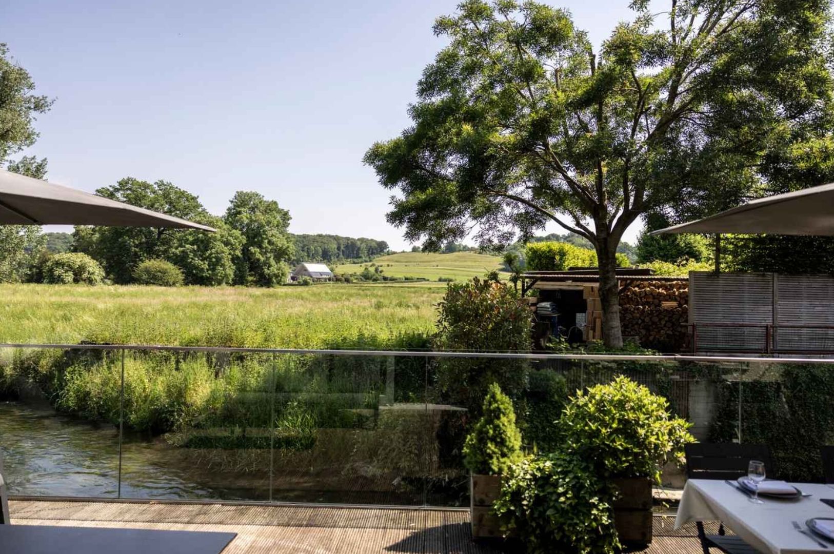 Villapparte-Beaujean Vacances-luxe vakantiehuis voor 8 personen-Belgisch Limburg-Kanne-België-uitzicht