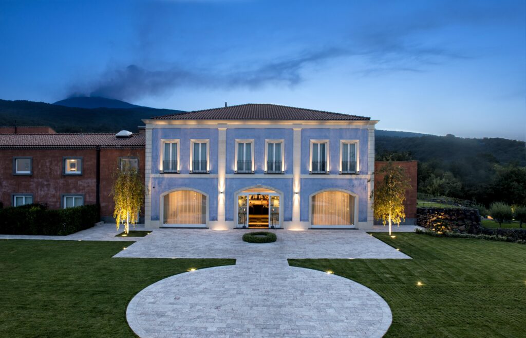 Villa Neri Etna Resort & SPA bij Linguaglossa met de Etna op de achtergrond